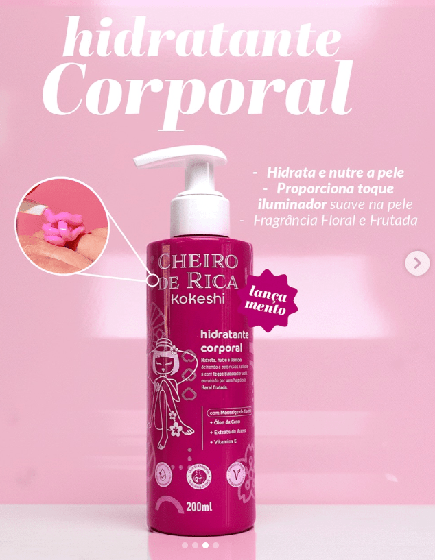 Hidratante Corporal Cheiro de Rica 200ml