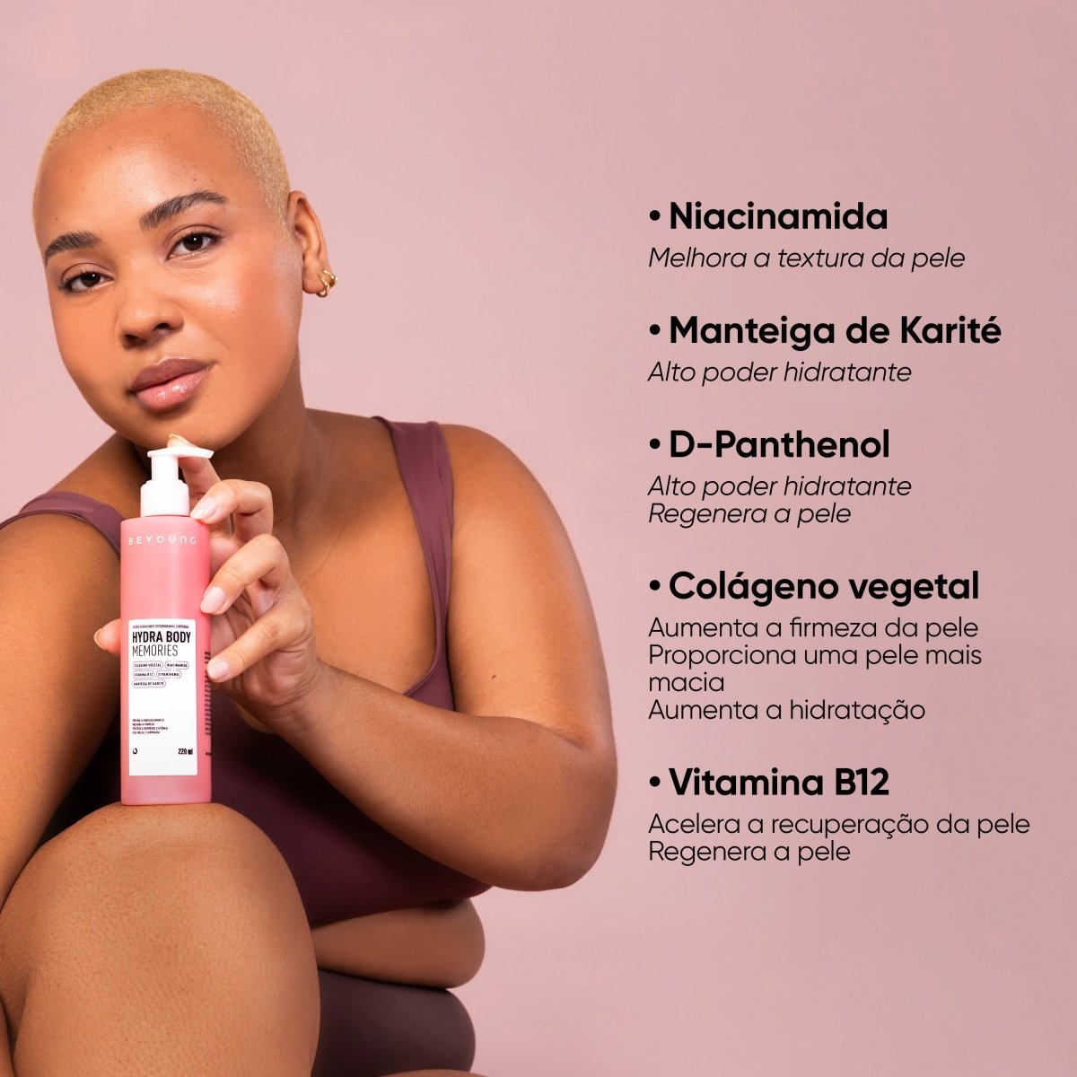 Hidratante corporal com niacinamida +manteiga de karité