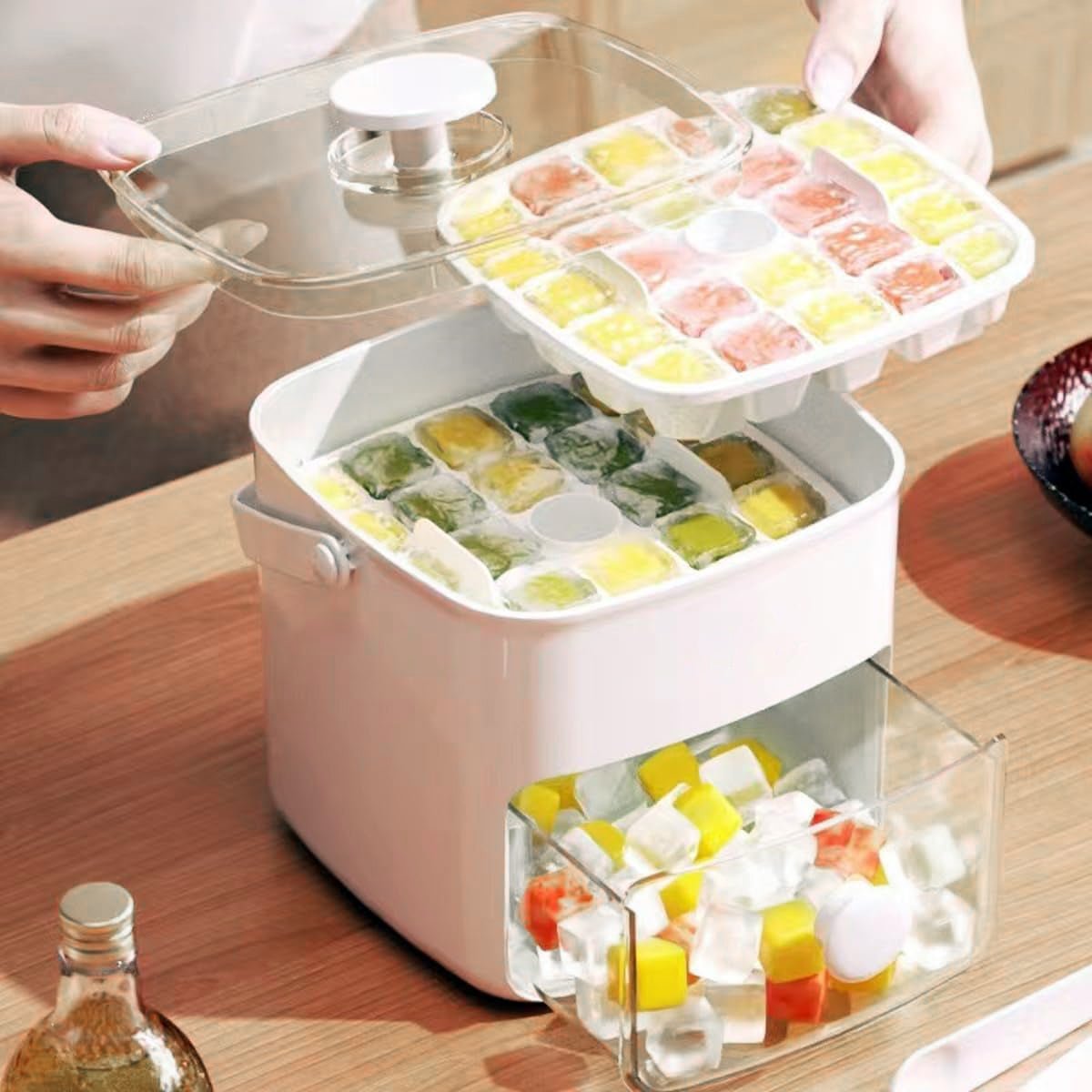 Ice Box - Kit de Formas e Recipiente para Gelo