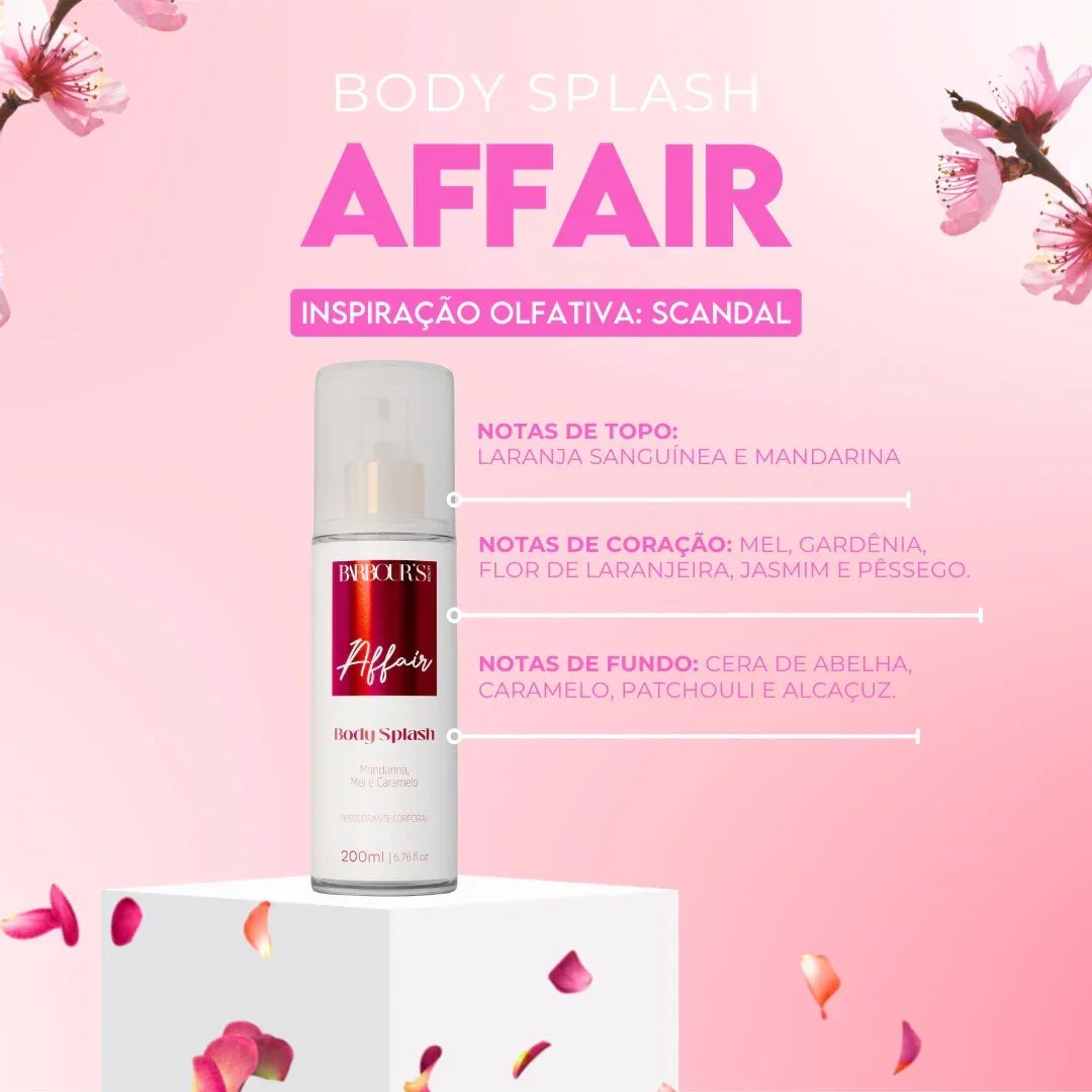 Kit 2 Body Splash Desodorante Colônia 200ml - Affair e Alter Ego
