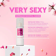 Kit 2 Body Splash Desodorante Colônia 200ml - Alter Ego, Very Sexy