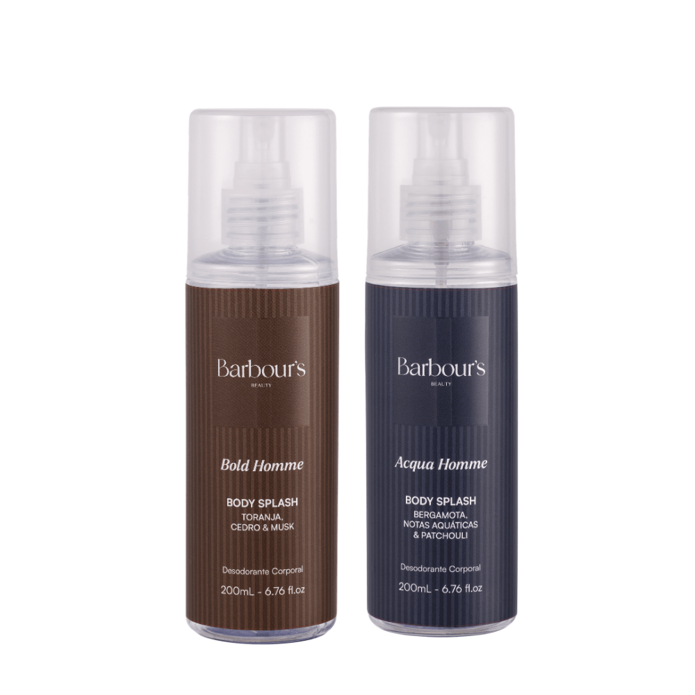Kit 2 Body Splash Desodorante Colônia 200ml - Bold Homme e Acqua Homme - Perfumes e Colónias KBB99148