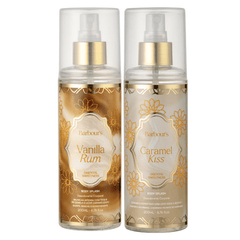 Kit 2 Body Splash Desodorante Colônia 200ml - Caramel Kiss e Vanilla Rum