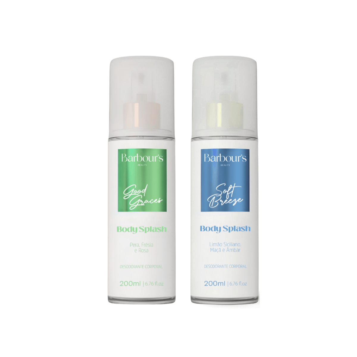 Kit 2 Body Splash Desodorante Colônia 200ml - Good Graces e Soft Breeze