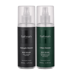Kit 2 Body Splash Desodorante Colônia 200ml - Midnight Homme e Urban Homme