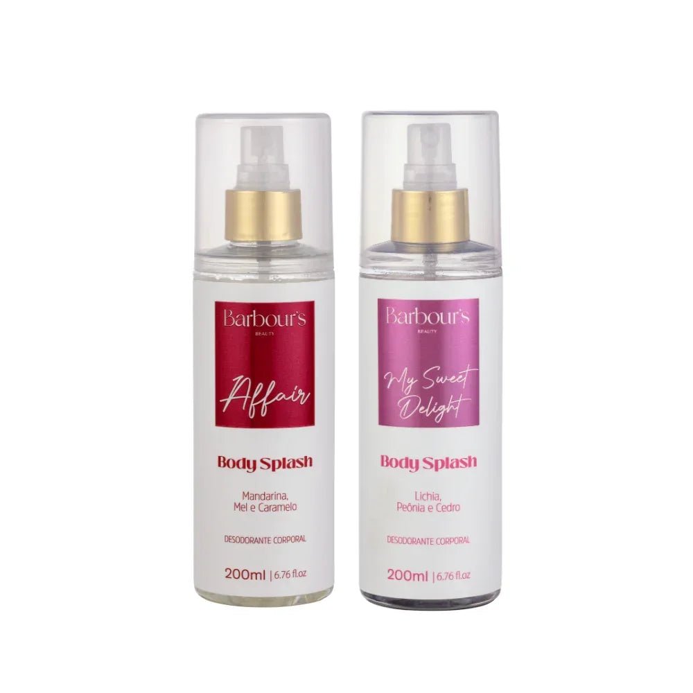 Kit 2 Body Splash Desodorante Colônia 200ml - My Sweet Delight, Affair - Perfumes e Colónias KBB99023