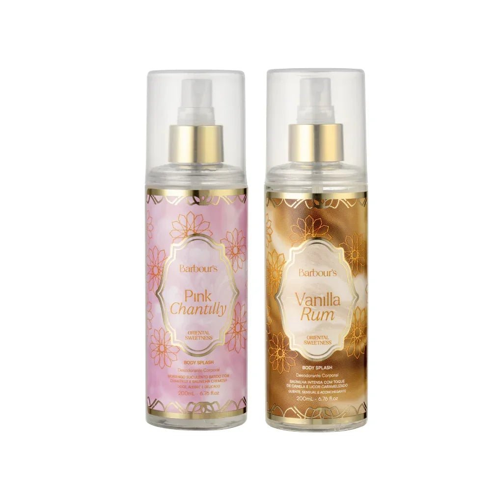 Kit 2 Body Splash Desodorante Colônia 200ml - Pink Chantilly e Vanilla Rum - Perfumes e Colónias KBB99117