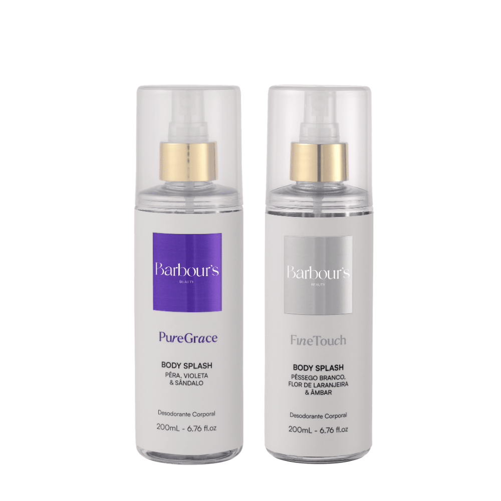 Kit 2 Body Splash Desodorante Colônia 200ml - Pure Grace e Fine Touch - Perfumes e Colónias KBB99152
