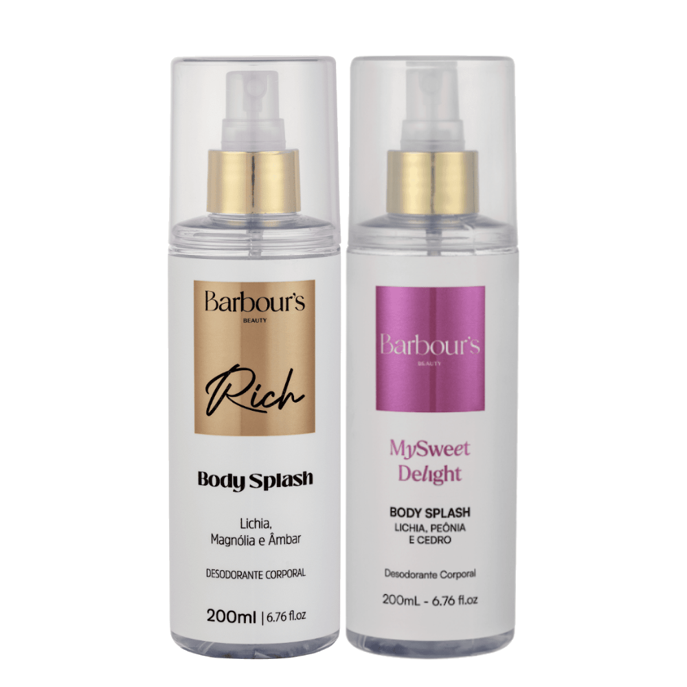 Kit 2 Body Splash Desodorante Colônia 200ml - Rich e My Sweer Delight