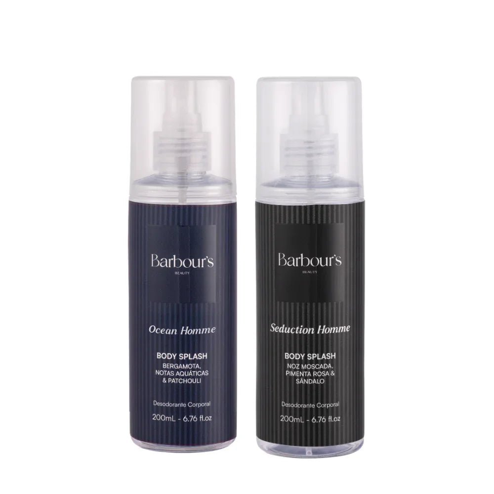 Kit 2 Body Splash Desodorante Colônia 200ml - Seduction Homme e Acqua Homme