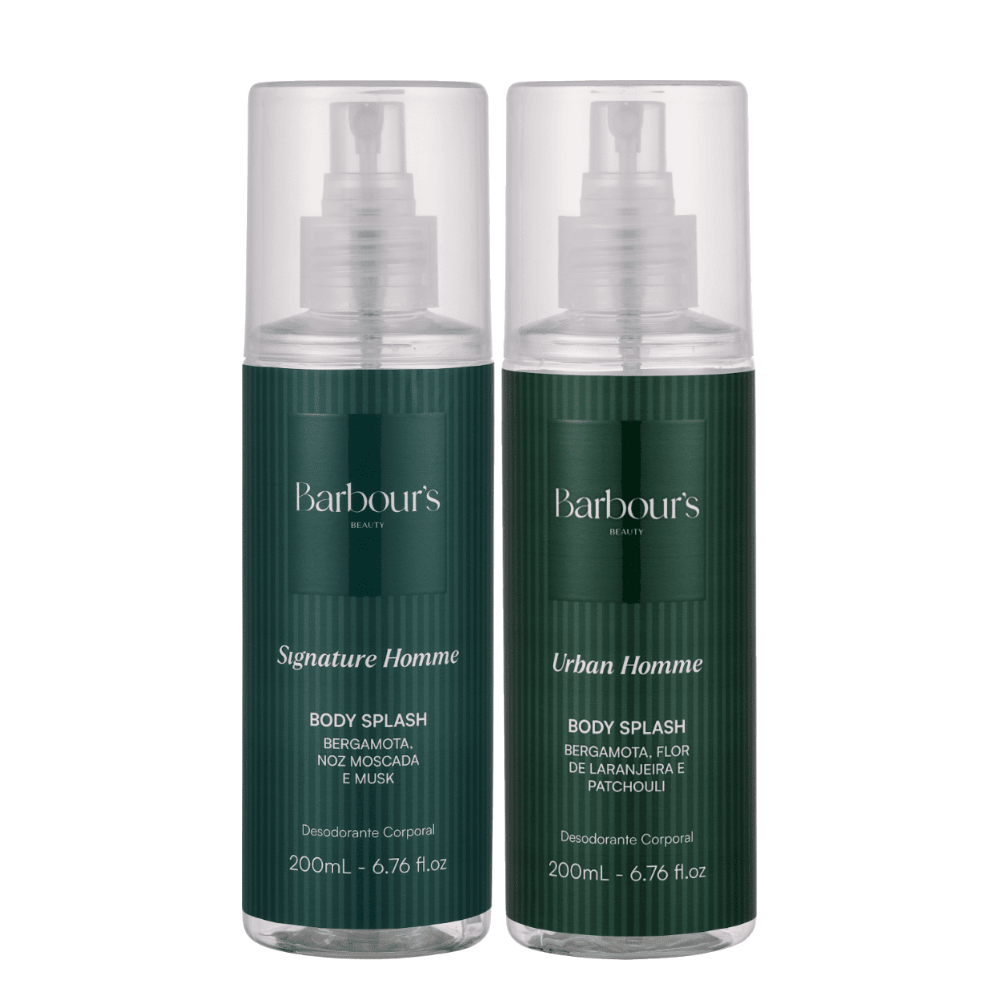 Kit 2 Body Splash Desodorante Colônia 200ml - Signature Homme e Urban Homme - Perfumes e Colónias KBB99200