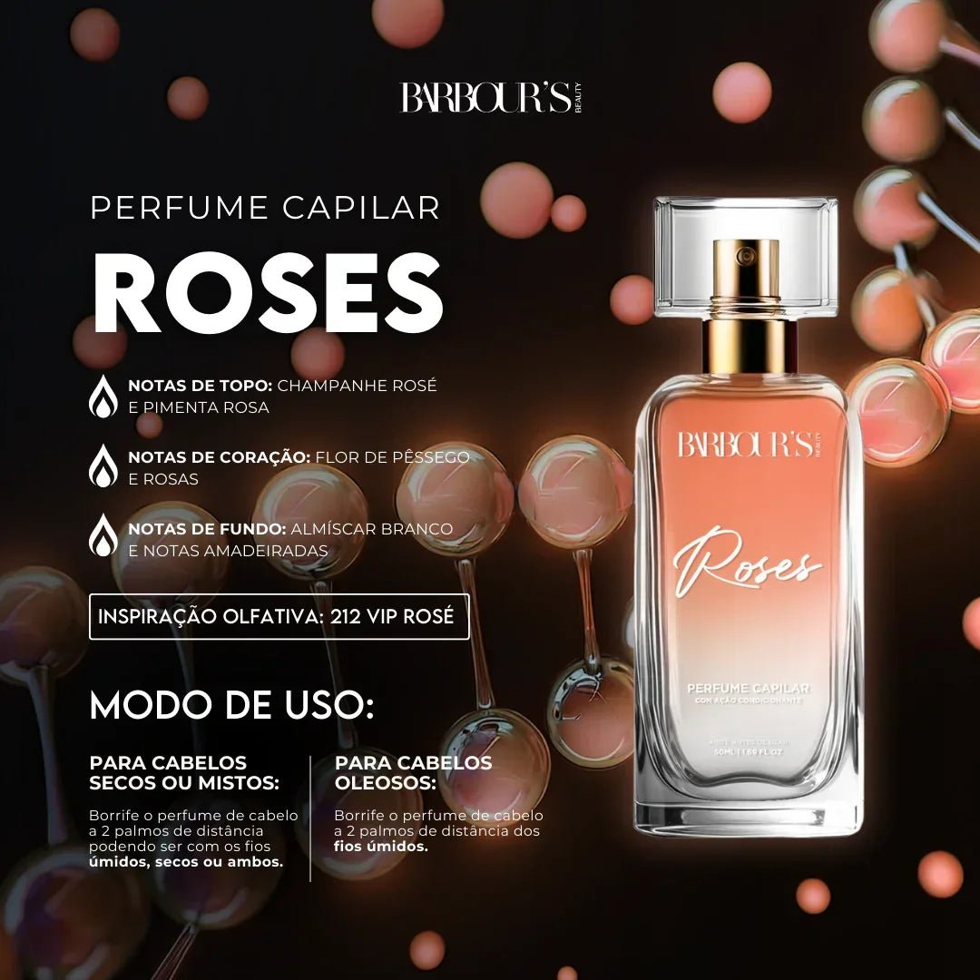 Kit 2 Perfumes de Cabelo - Alter Ego e Roses