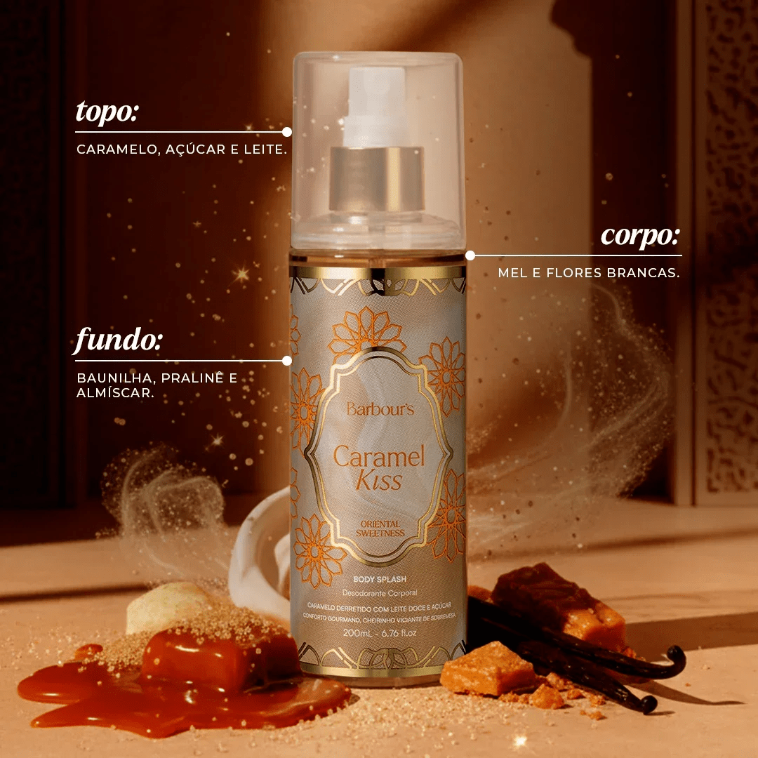 Kit 3 Body Splash Desodorante Colônia 200ml - My Sweet Delight, Very Sexy e Caramel Kiss