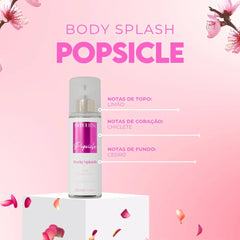 Kit 3 Body Splash Desodorante Colônia 200ml - Popsicle, Tropic Sun e Flowers