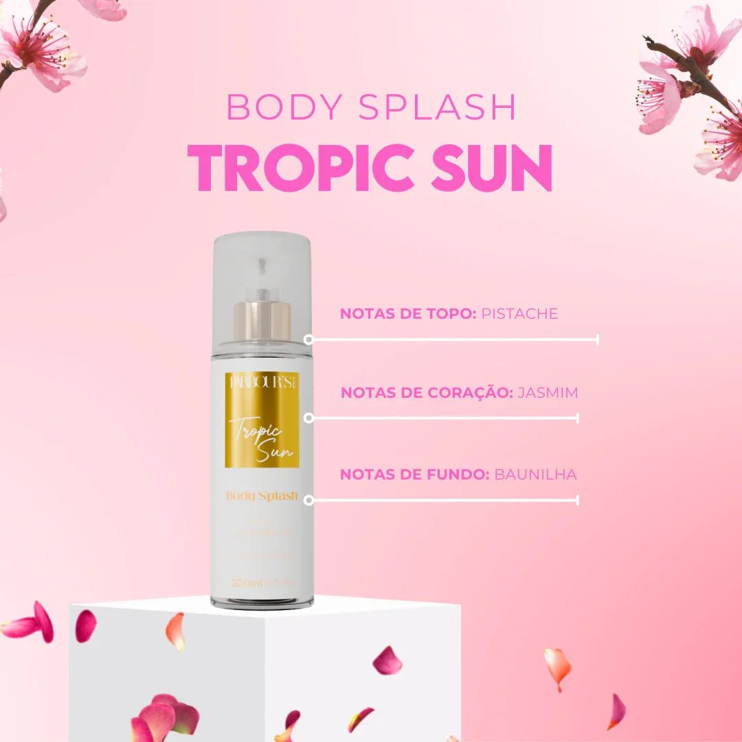 Kit 3 Body Splash Desodorante Colônia 200ml - Popsicle, Tropic Sun e Flowers