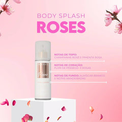 Kit 3 Body Splash Desodorante Colônia 200ml - Roses, Affair e Popsicle