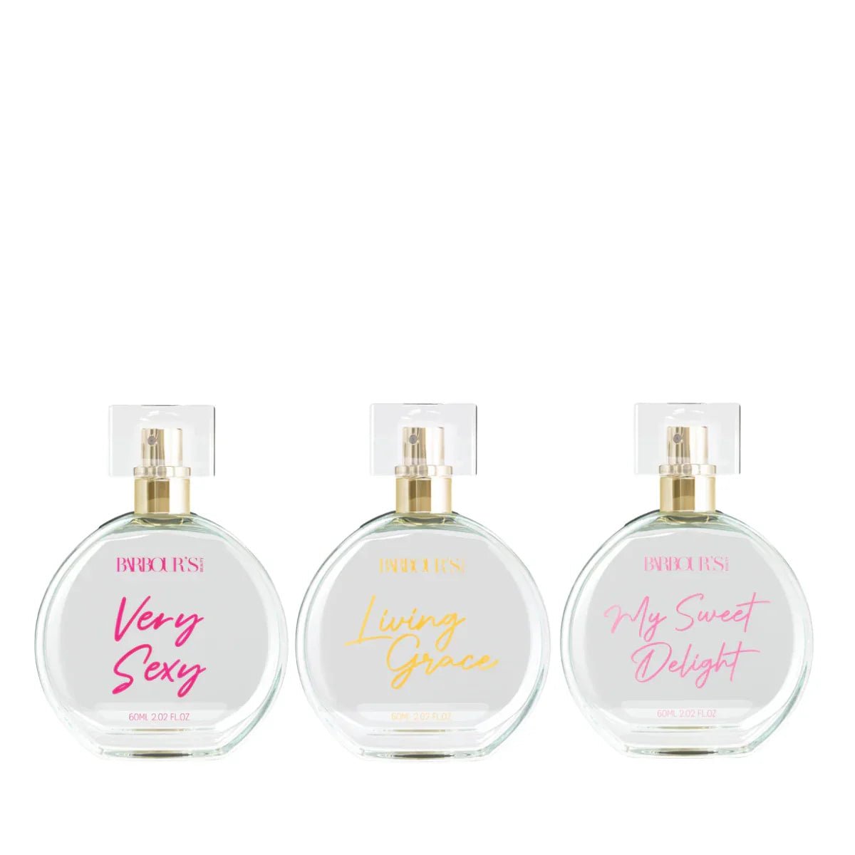 Kit 3 Desodorante Colônia 60ml - Very Sexy, Living Grace e My Sweet Delight - Perfumes e Colónias KBB99038