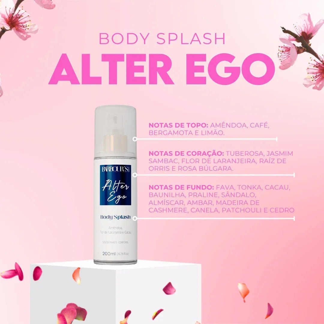Kit 4 Body Splash Desodorante Colônia 200ml - My Sweet Delight, Living Grace, Roses e Alter Ego