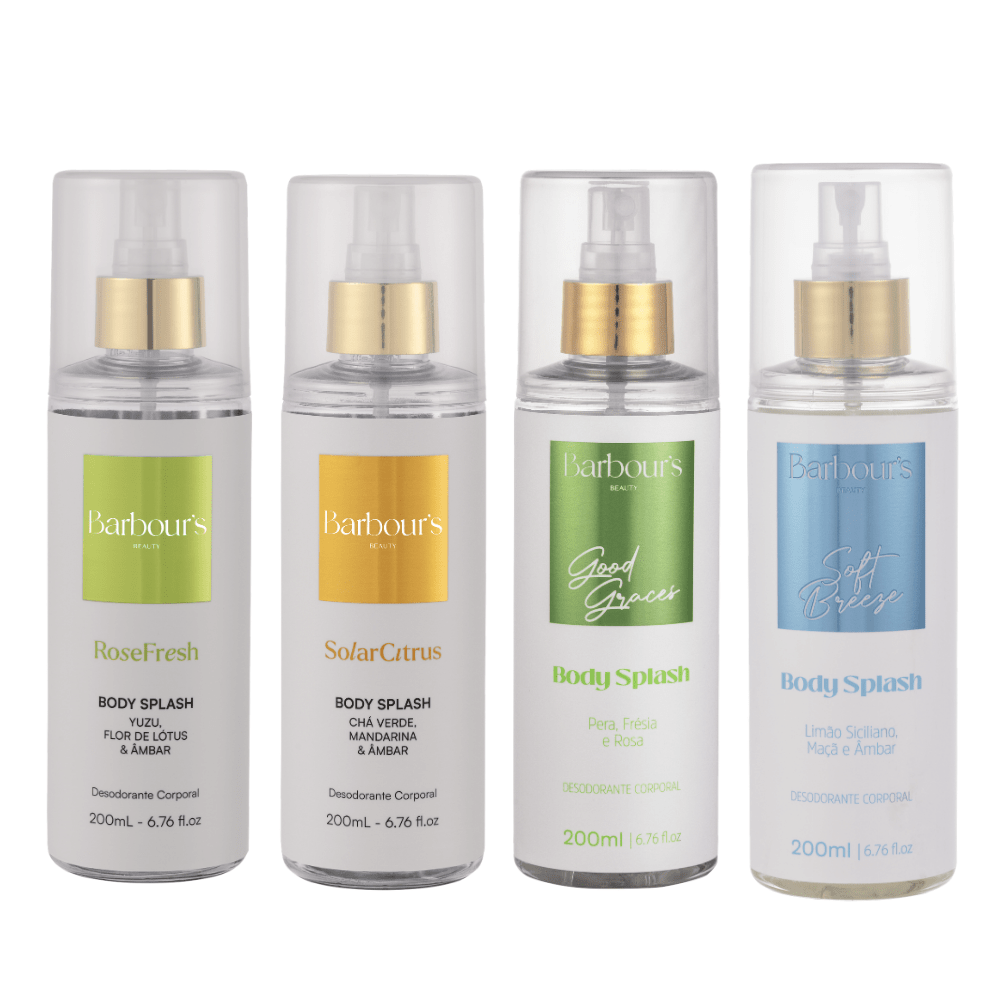 Kit 4 Body Splash - Rose Fresh, Solar Citrus, Good Graces e Soft Breeze - Perfumes e Colónias KBB99153