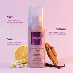 Kit 5 Body Splash Shimmer - Pink Sunset Shine, Blue Ocean Glow, Lavender Lagoon Glow, Moonlight Shimmer e Golden Tropic Glow