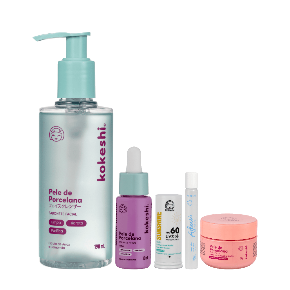 Kit 5 Passos Peles Sensíveis - Cuidado da pele KKS00181