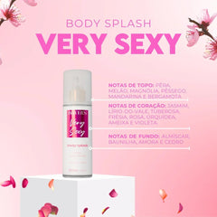 Kit 6 Body Splash Desodorante Colônia 200ml - My Sweet Delight, Very Sexy, Good Graces, Kiss In Paradise, Pure Grace, Fine Touch
