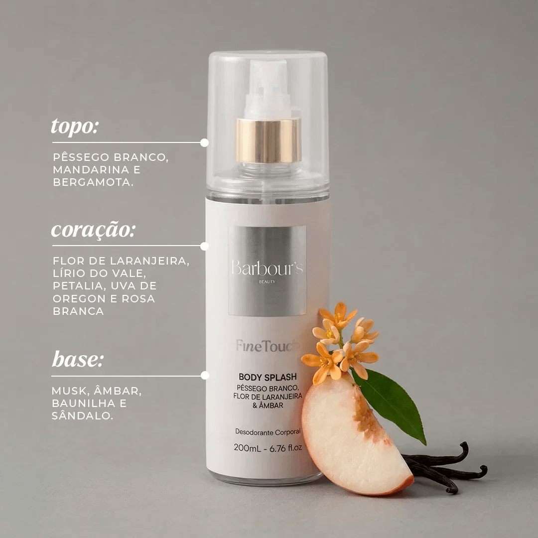 Kit 6 Body Splash Desodorante Colônia 200ml - My Sweet Delight, Very Sexy, Good Graces, Kiss In Paradise, Pure Grace, Fine Touch