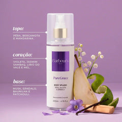 Kit 6 Body Splash Desodorante Colônia 200ml - My Sweet Delight, Very Sexy, Good Graces, Kiss In Paradise, Pure Grace, Fine Touch