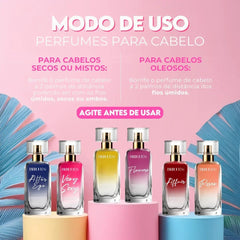 Kit 6 Perfumes para Cabelo (6 Produtos)