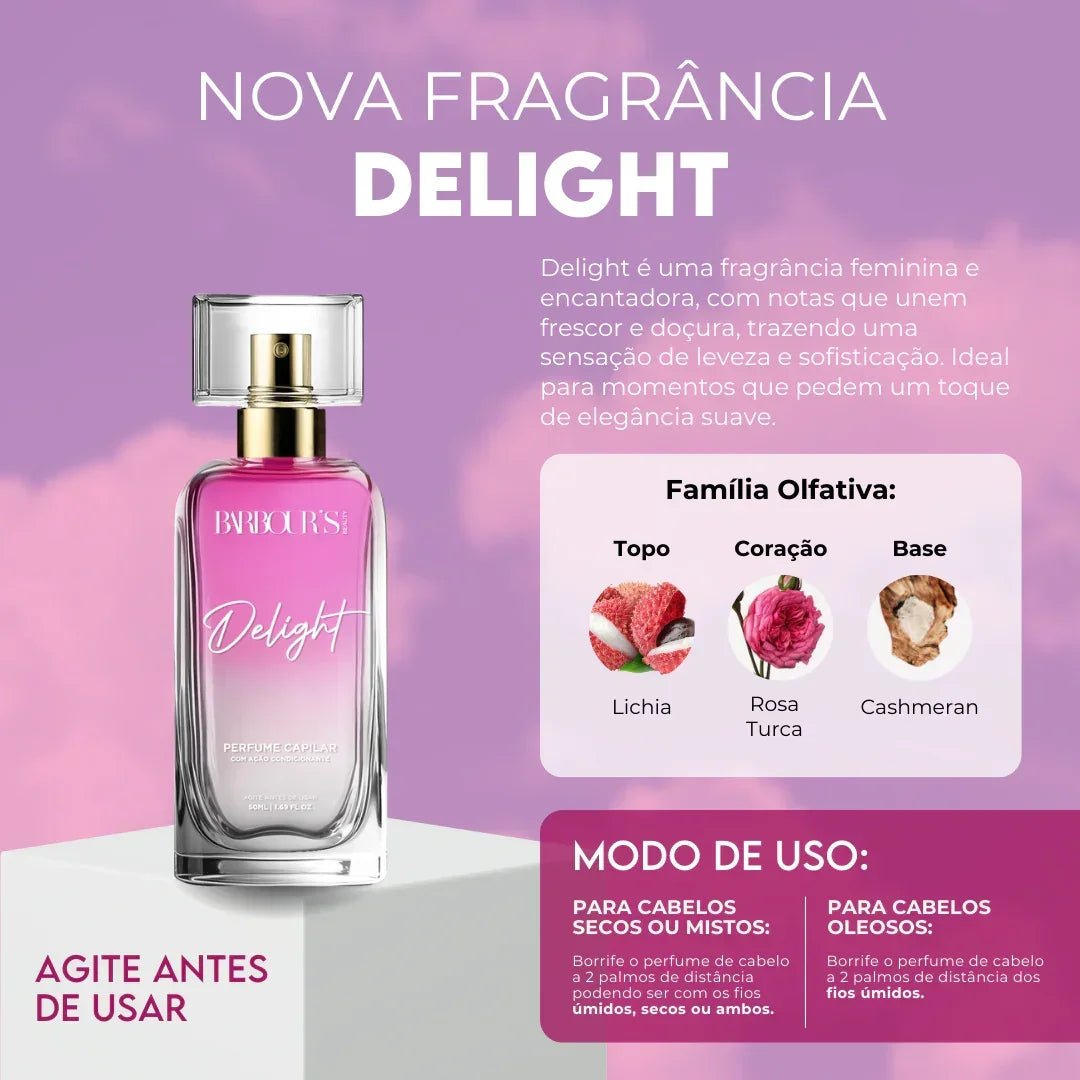 Kit 7 Perfumes para Cabelo