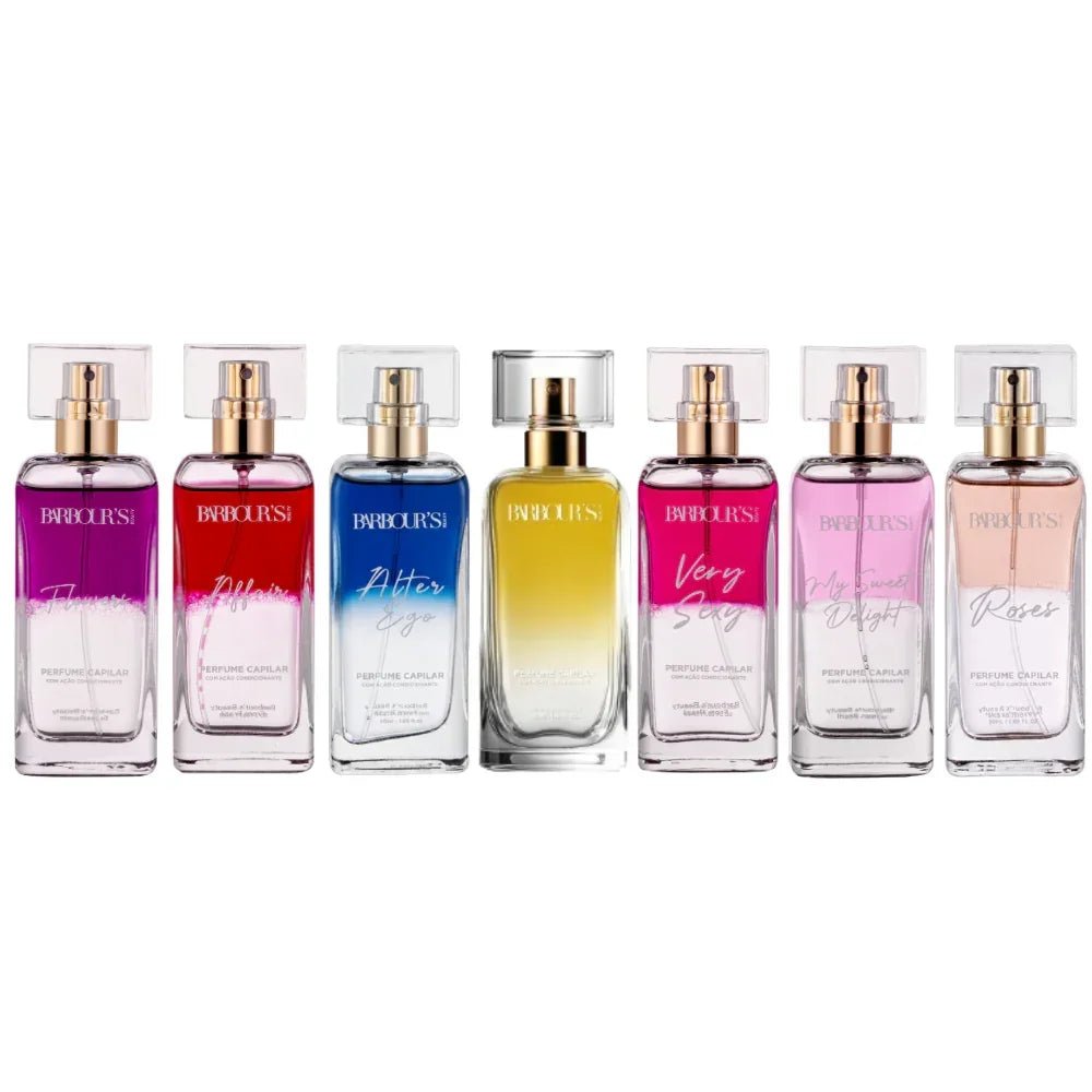 Kit 7 Perfumes para Cabelo