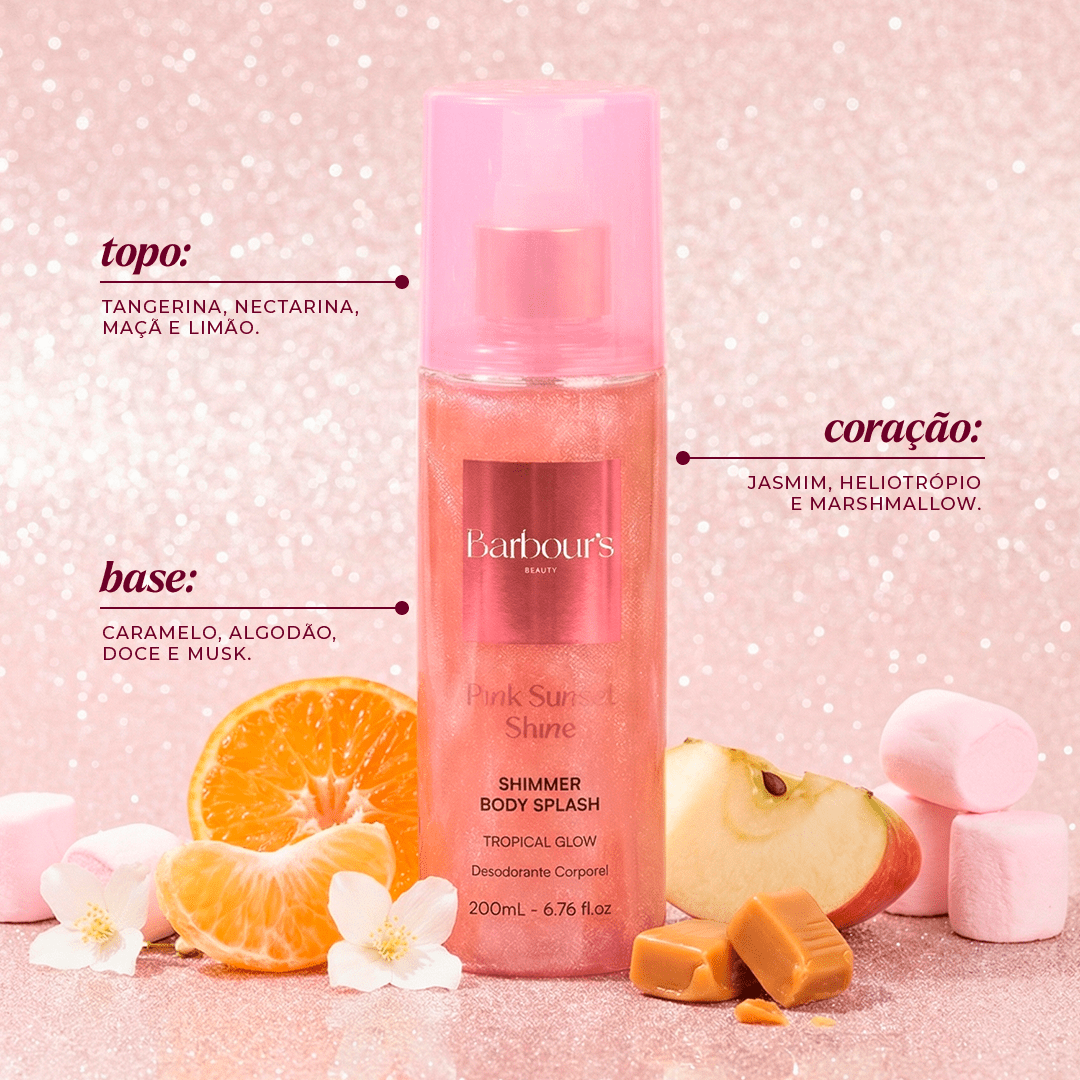 Kit Adocicados -  Golden Tropic Glow e Pink Sunset Shine