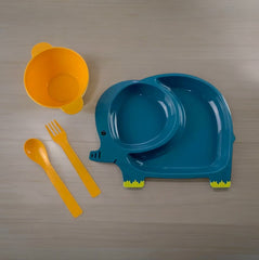 Kit Alimentação Infantil com Divisória - Elefante