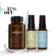 Kit Antioxi Nutri (90 Cápsulas) + Uniformizadora + Hidratante