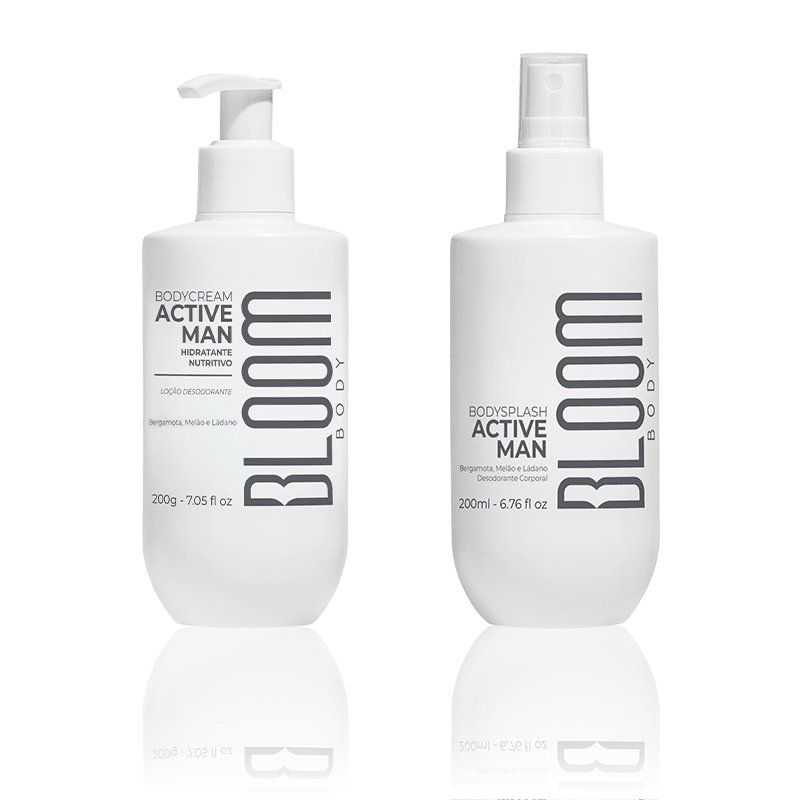 Kit Body Cream e Body Splash Active Man - Kit 20049