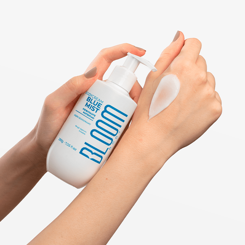Kit Body Splash, Body Cream e Perfume Capilar Blue Mist