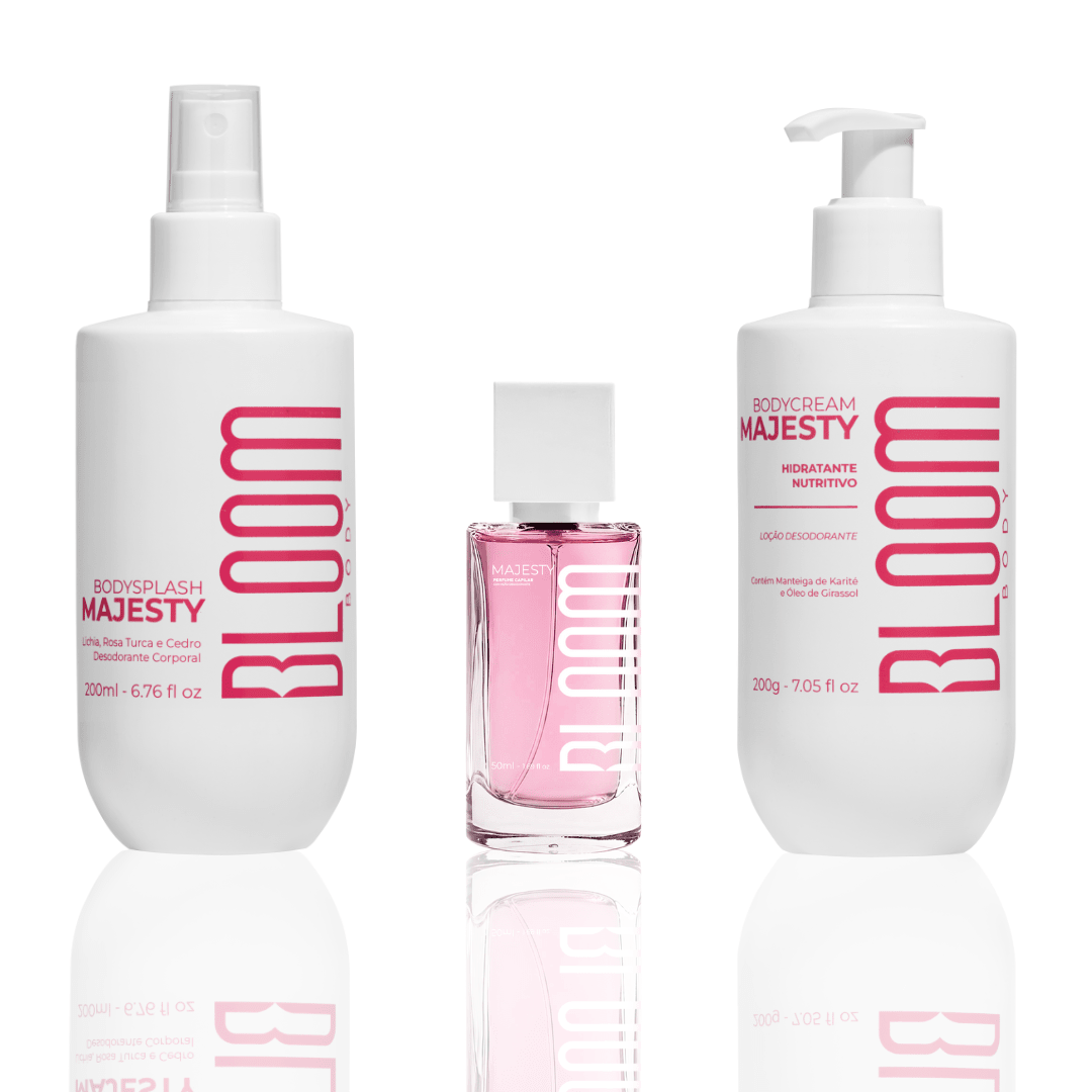 Kit Body Splash, Body Cream e Perfume Capilar Majesty - Kit 20079
