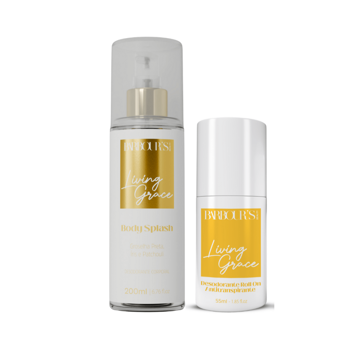 Kit Body Splash + Desodorante Roll - on Living Grace - Kit 20220