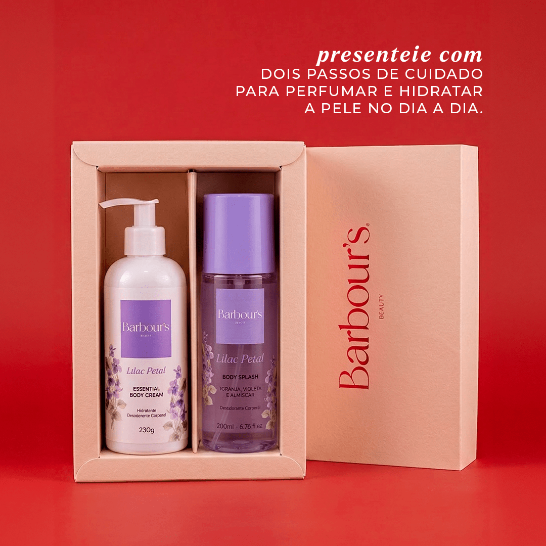Kit Body Splash + Essential Body Cream Lilac Petal