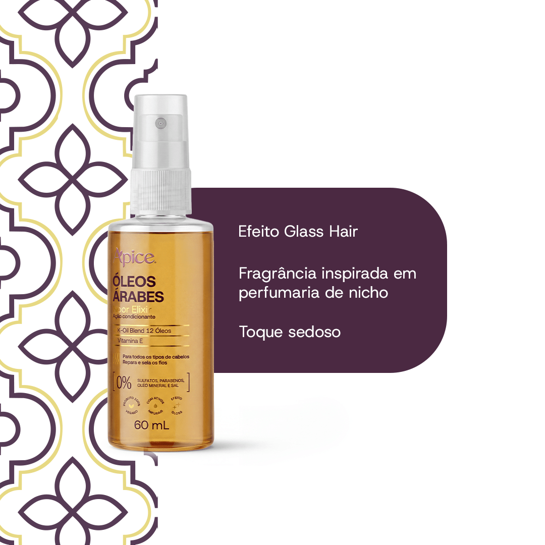 KIT GLASS HAIR - Shampoo em óleo e Óleo Árabe