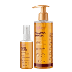KIT GLASS HAIR - Shampoo em óleo e Óleo Árabe