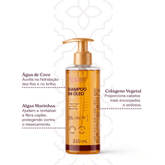 KIT CACHOS BRILHO - Shampoo em Óleo e Máscara Cachos