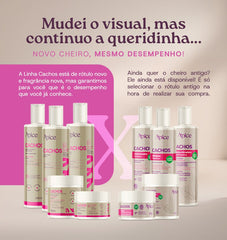 Kit Cachos Essence - Shampoo, Condicionador, Gelatina, Refil Ativador e Máscara (5 ITENS)