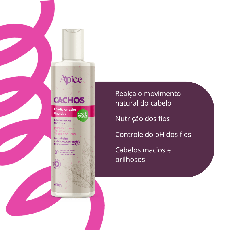 Kit Cachos - Shampoo, Condicionador, Gelatina, Máscara, Ativador e Refil Ativador (6 ITENS)