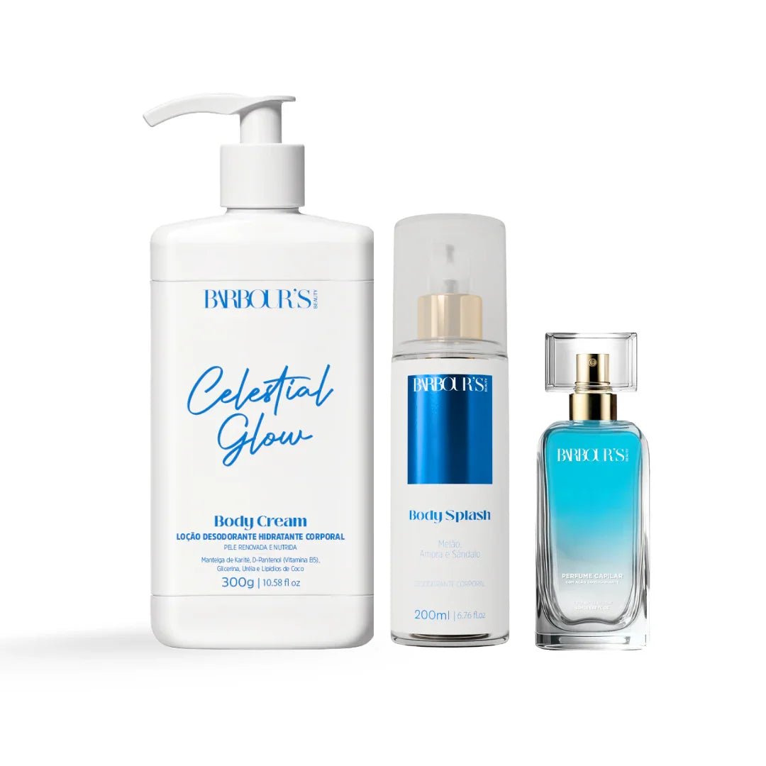 Kit Celestial Glow - Perfume de Cabelo, Body Splash e Body Cream - Kit 20082