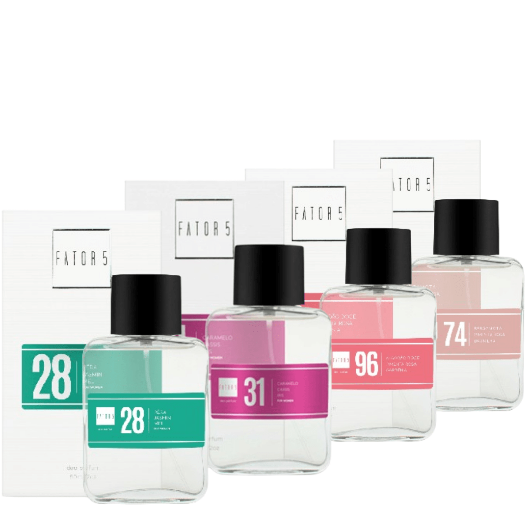 Kit Clássicos Femininos Fator 5 | 31, 96, 74 e 28