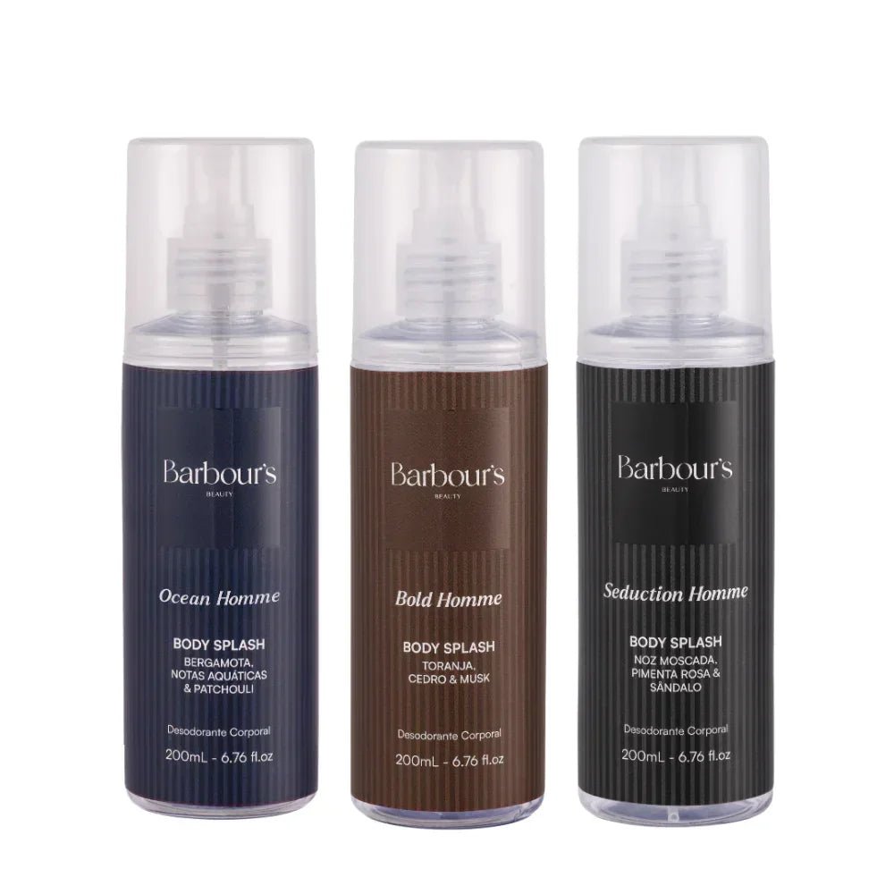 Kit Clássicos Masculinos - Bold Homme, Seduction Homme e Acqua Homme