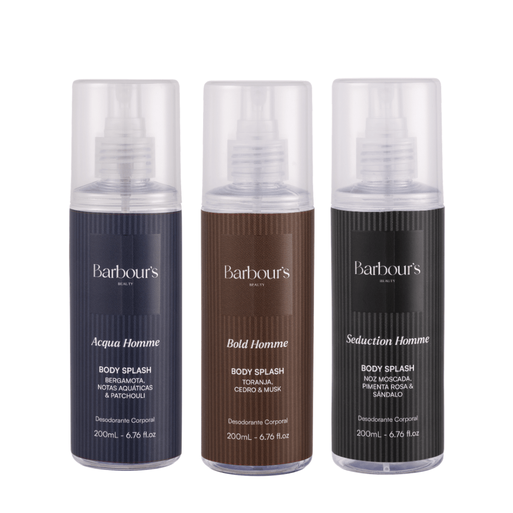 Kit Clássicos Masculinos - Bold Homme, Seduction Homme e Acqua Homme