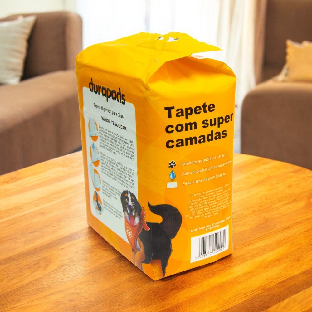 Kit com 2 Tapete Higiênico para Cães 60x80cm - 30 Unidades