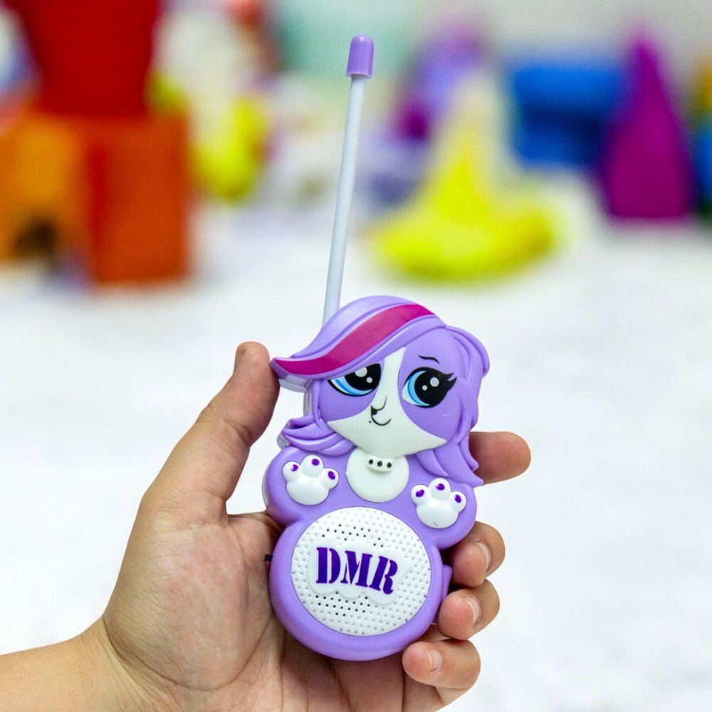 Kit com 2 Walkie Talkie Infantil - Gatinha